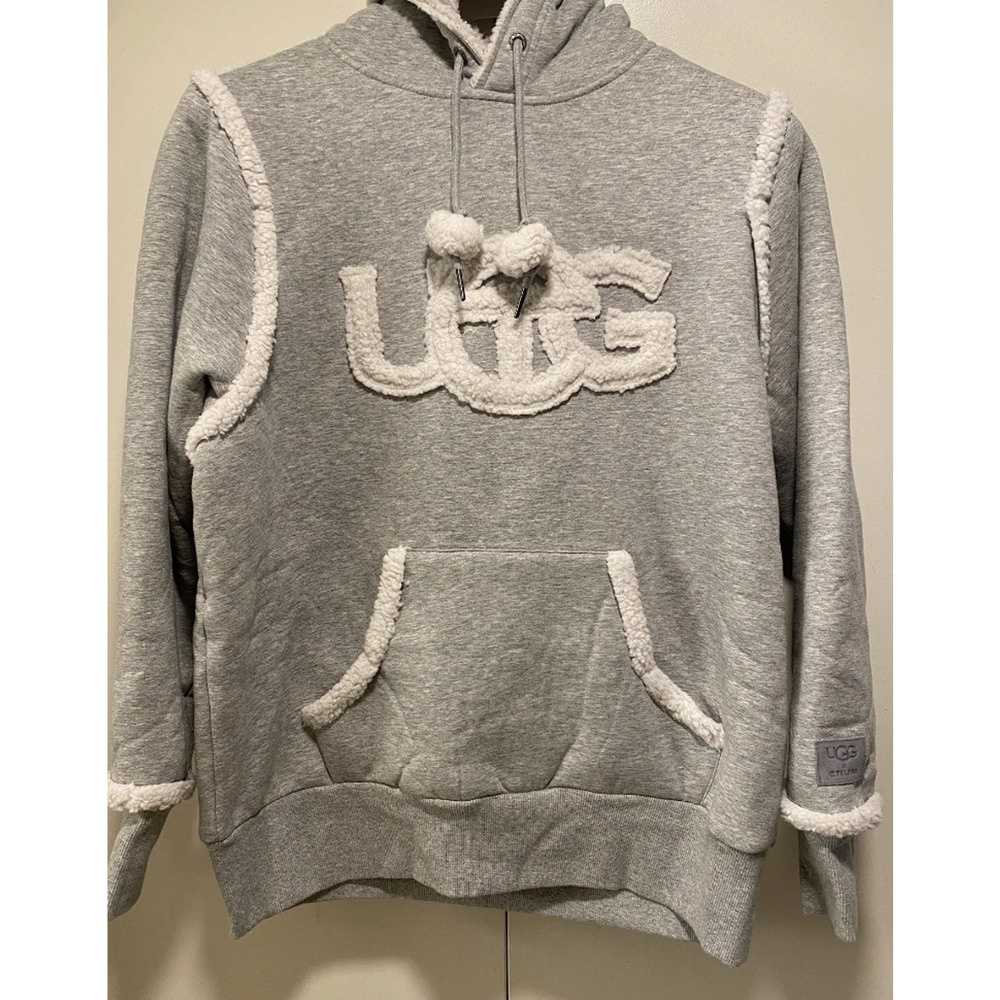 UGG x TELFAR Shearling Hoodie - Grey size XS